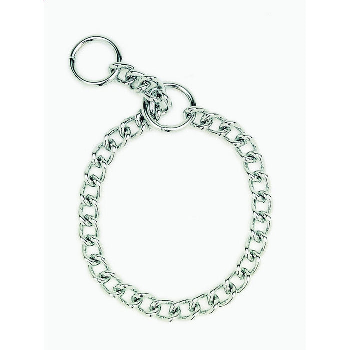 Collar de adiestramiento para perros con cadena de 2,0 mm y 18" de Coastal Pet Products Herm. Sprenger, color plateado