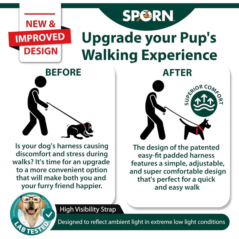 Sporn Easy Fit Dog Harness Blue Medium  19" to 25" Girth (49cm to 66cm)