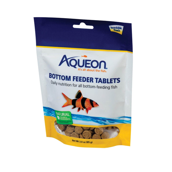 Tabletas de alimento para peces Aqueon Bottom Feeder, 3 oz.