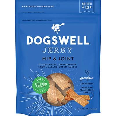 DOGSWELL DOG HIP & JOINT JERKY GRAIN FREE CHICKEN 12OZ