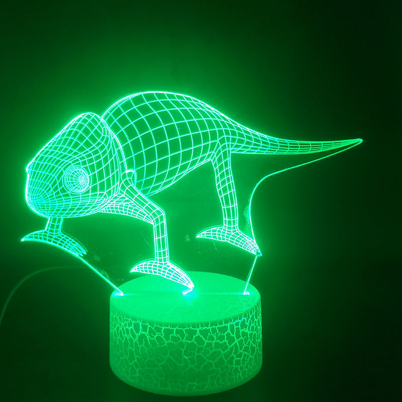 Lizard Three-dimensional illusion  light