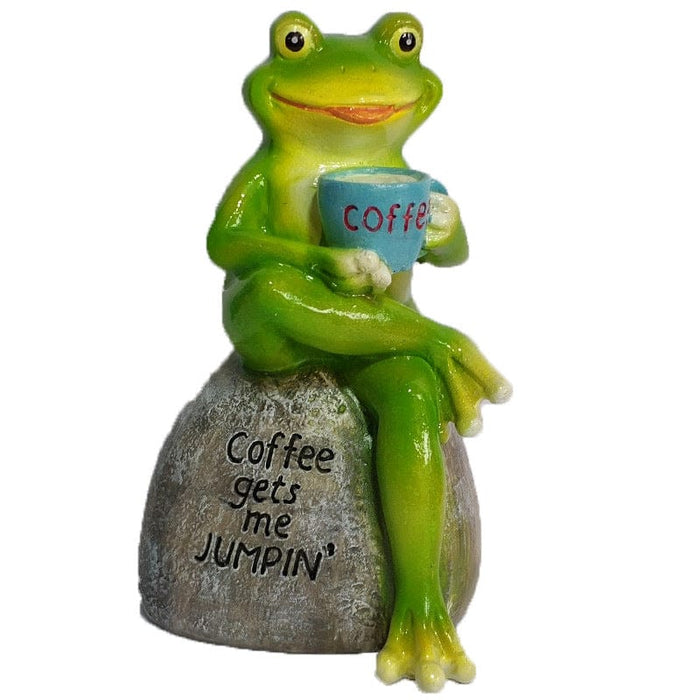 Frog Statue Figurine Garden Ornament - SHIPPING IS INCLUDED IN THE PRICE OF THIS PRODUCT