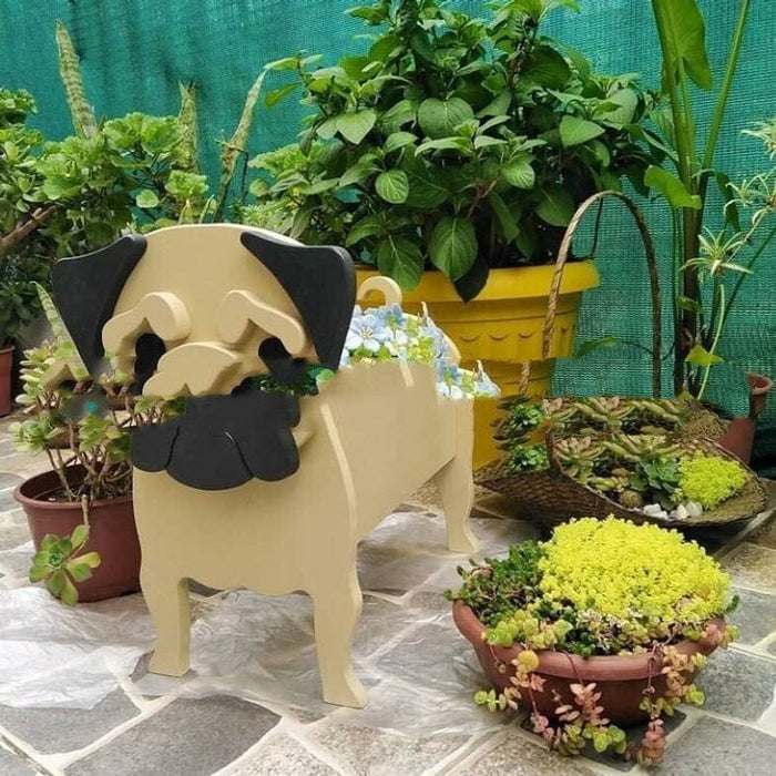 Wooden Pet Flower Pots - Garden Ornament - SHIPPING IS INCLUDED IN THE PRICE OF THIS PRODUCT