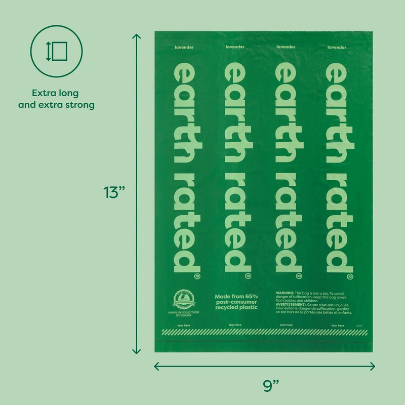 Earth Rated Poop Bags Unscented 60ct - Dog Waste Bags