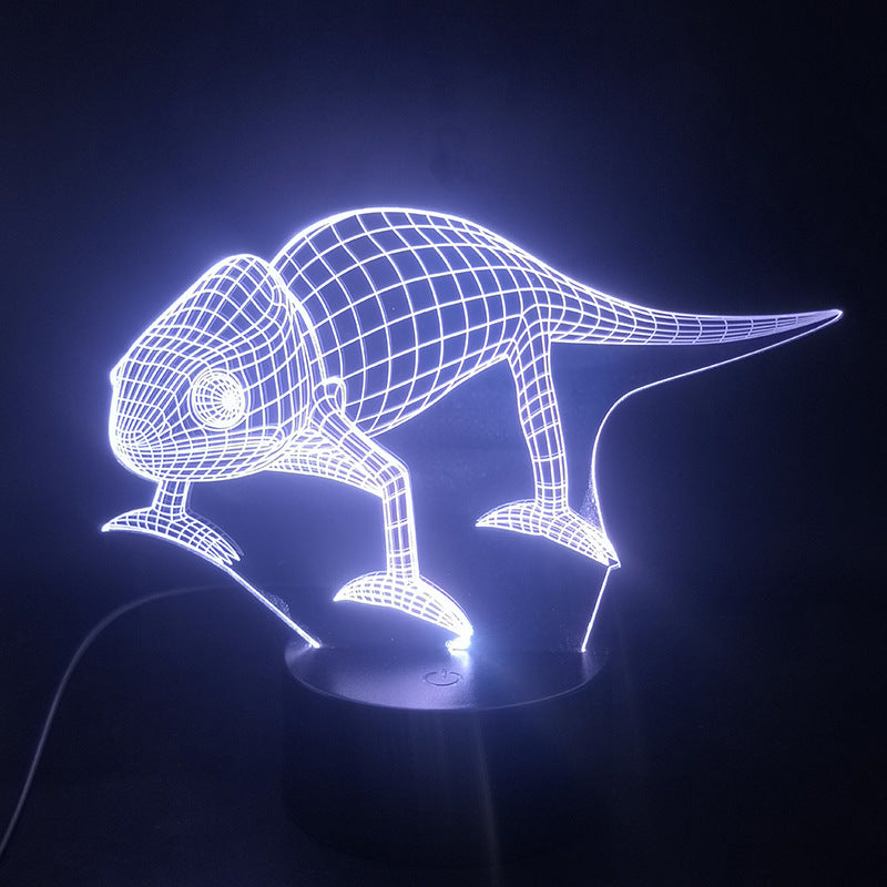 Lizard Three-dimensional illusion  light