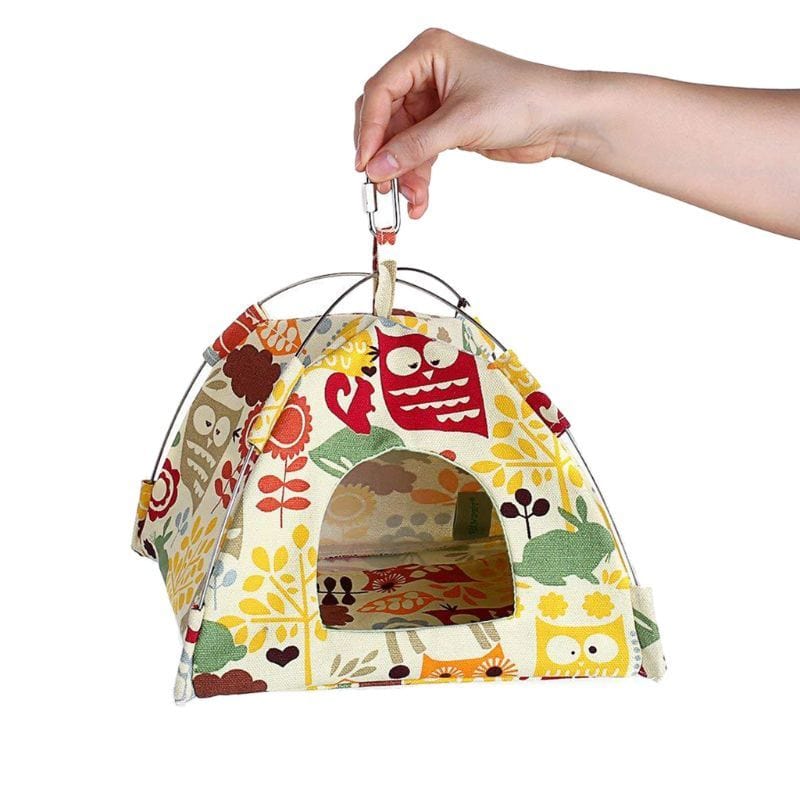 Hanging Canvas Bird Tent -  Bird Nest                  SHIPPING IS INCLUDED IN THE PRICE OF THIS PRODUCT