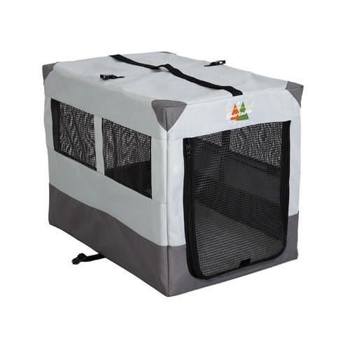 Jaula deportiva Midwest Canine Camper gris de 31" x 21,50" x 24"