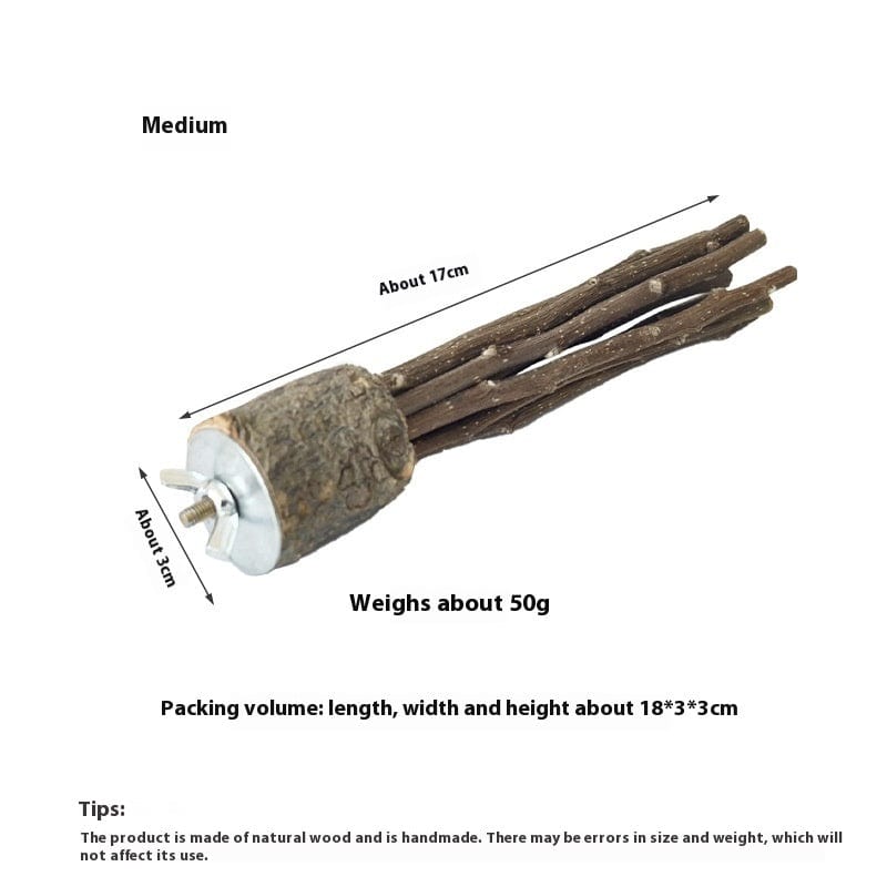 Natural Log Chew Toy - Bird - Hamster - Rabbit - Guinea Pig - Small Animal - SHIPPING IS INCLUDED IN THE PRICE OF THIS PRODUCT