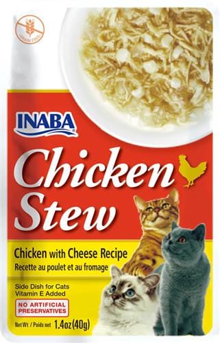Inaba Cat Chicken Stew Chicken with Cheese 6 Count 1.4oz.