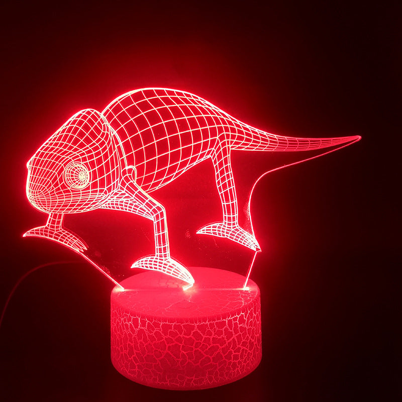 Lizard Three-dimensional illusion  light