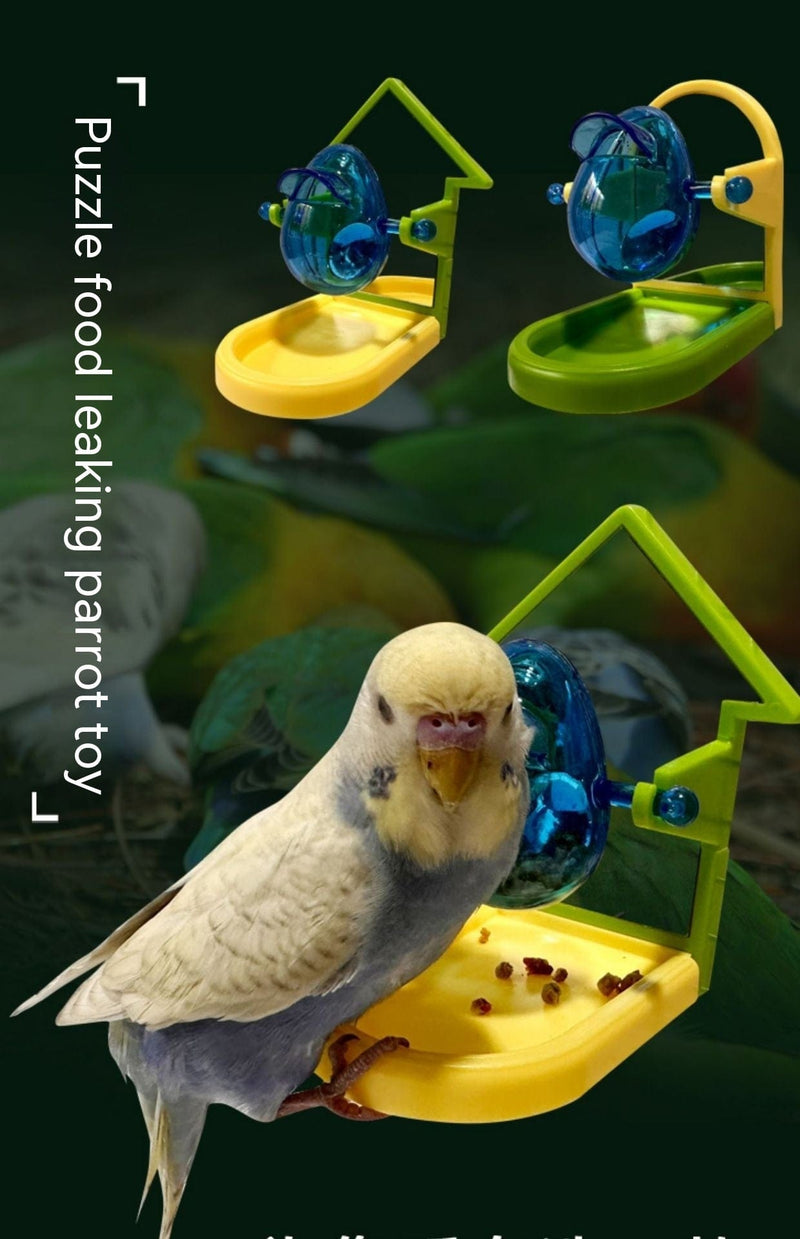 Bird Toy -  Foraging Feeder  -   Leaks food as bird interacts