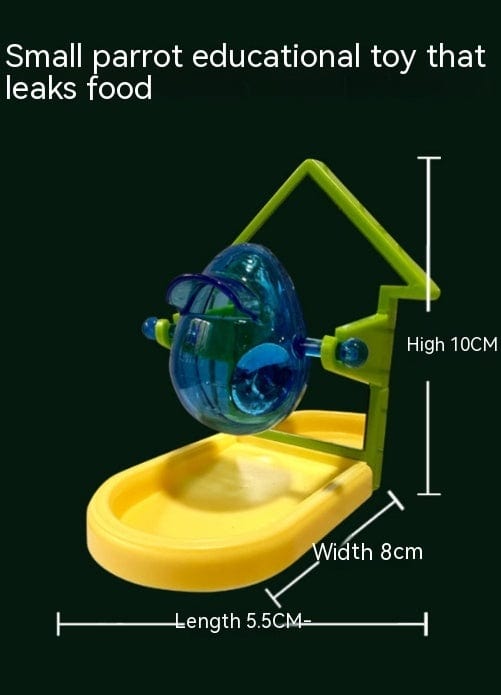Bird Toy -  Foraging Feeder  -   Leaks food as bird interacts