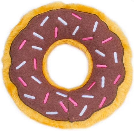 ZippyPaws Dog Donutz Toy Chocolate Sprinkle