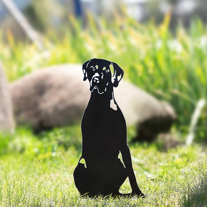 Metal Dog Silhouette Garden Ornament - SHIPPING IS INCLUDED IN THE PRICE OF THIS PRODUCT