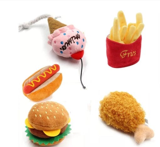 Fast Food  Plush Dog Toy - SHIPPING IS INCLUDED IN THE PRICE OF THIS PRODUCT