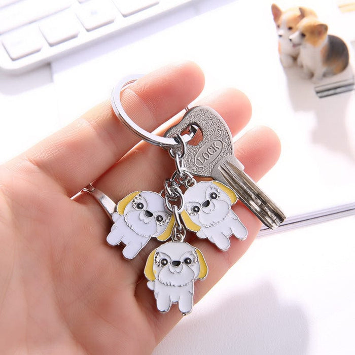 Little Creative Gifts Metal Key Ring Pet Dog Keychain Pendant - SHIPPING IS INCLUDED IN THE PRICE OF THIS PRODUCT