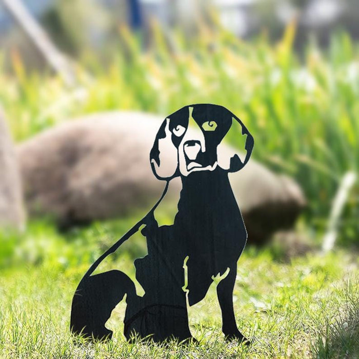 Metal Dog Silhouette Garden Ornament - SHIPPING IS INCLUDED IN THE PRICE OF THIS PRODUCT