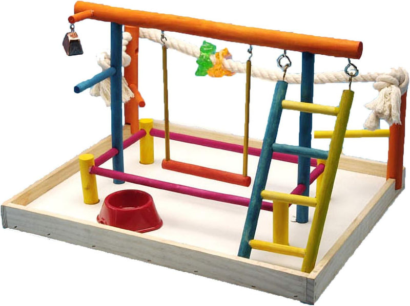 Bird Life™ Multicolor Wooden Playpen - Extra Large Penn Plax