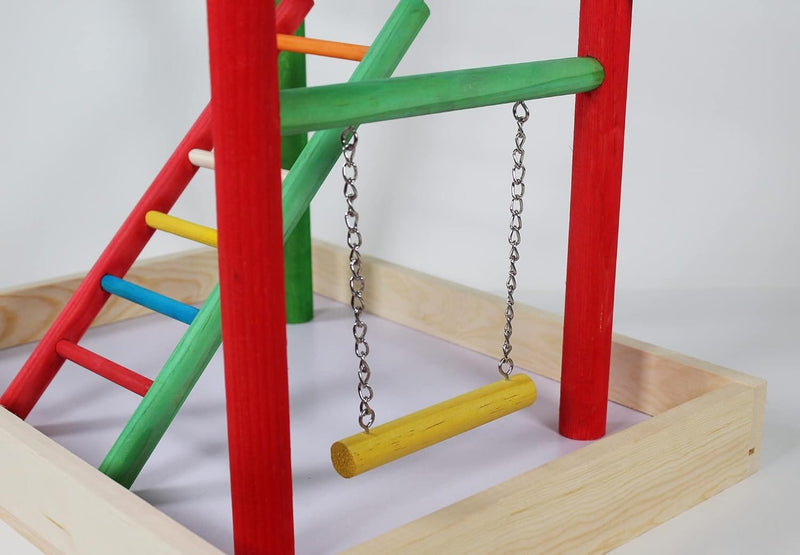 Bird Life™ Multicolor Wooden Playpen - XXL Pen Plax