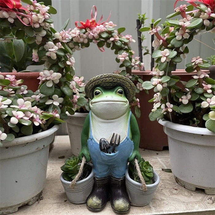 Frog Planter  - Garden Ornament -  SHIPPING IS INCLUDED IN THE PRICE OF THIS PRODUCT