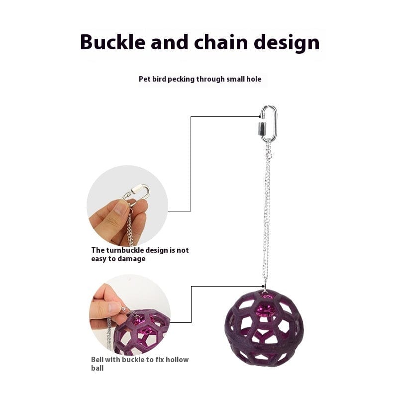 Parrot Hanging Bell Ball Bird Toy - SHIPPING IS INCLUDED IN THE PRICE OF THIS PRODUCT