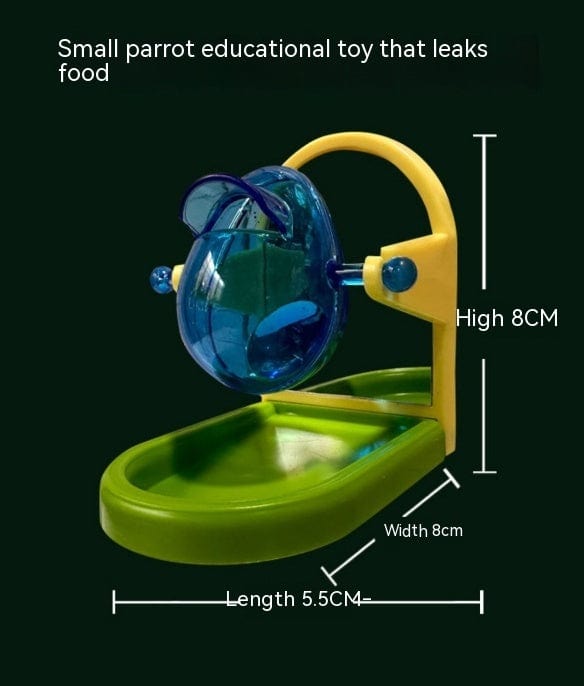 Bird Toy -  Foraging Feeder  -   Leaks food as bird interacts