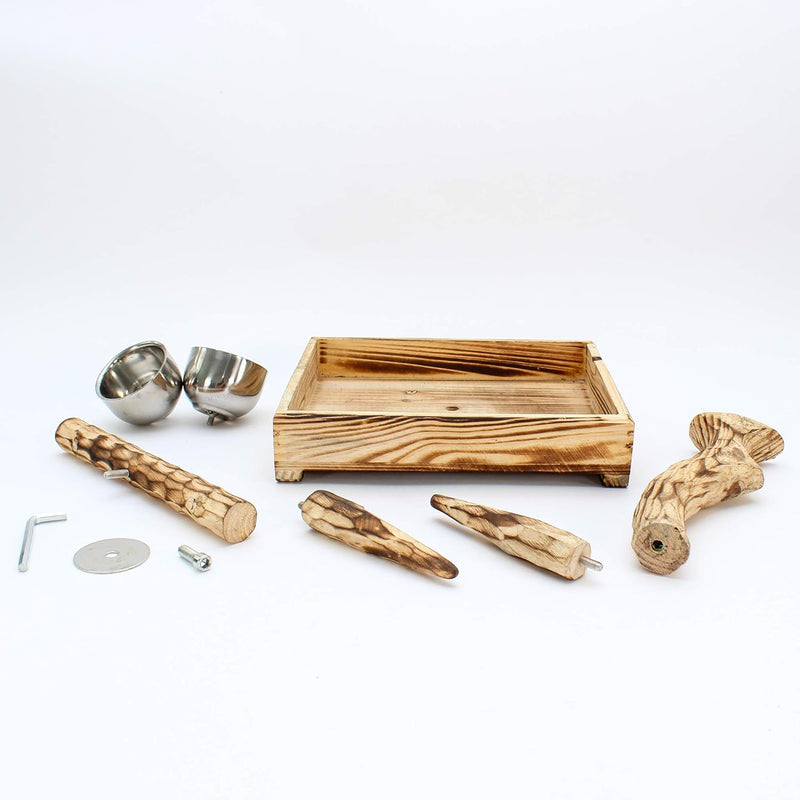 Bird Life™ Natural Wood Tree Perch for Small & Medium Birds Penn Plax