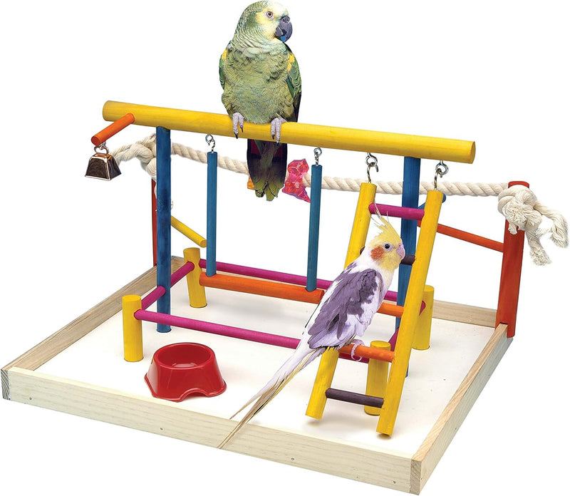 Bird Life™ Multicolor Wooden Playpen - Extra Large Penn Plax