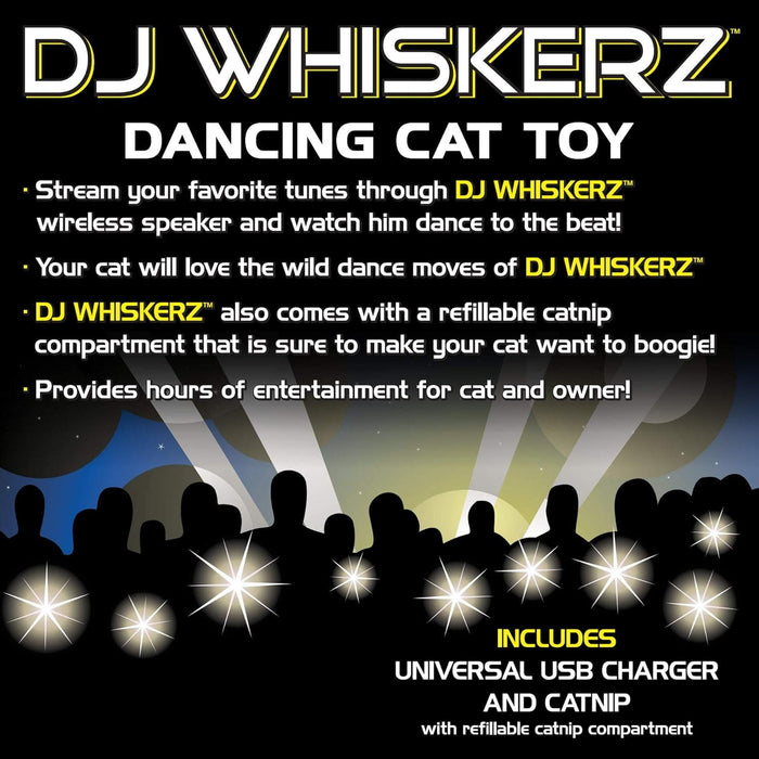 Cat Life™ DJ Whiskerz - Dancing Cat Toy with Wireless Speaker Penn Plax