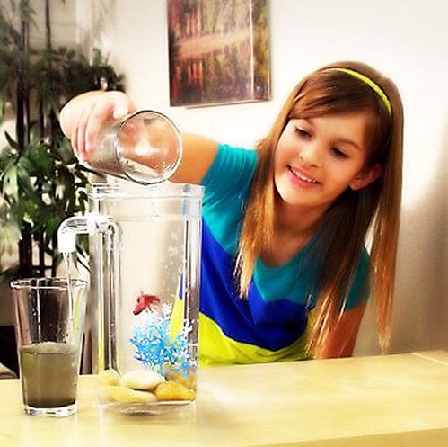 Mini pecera de sobremesa - pecera pequeña de sobremesa autolimpiable - EL ENVÍO ESTÁ INCLUIDO EN EL PRECIO DE ESTE PRODUCTO