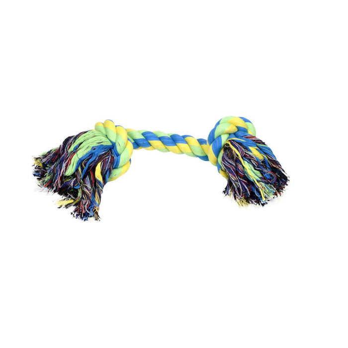 Coastal Rascals Knot Rope Tug Toy Multi-colored 8.5" x 8" x 2.5"