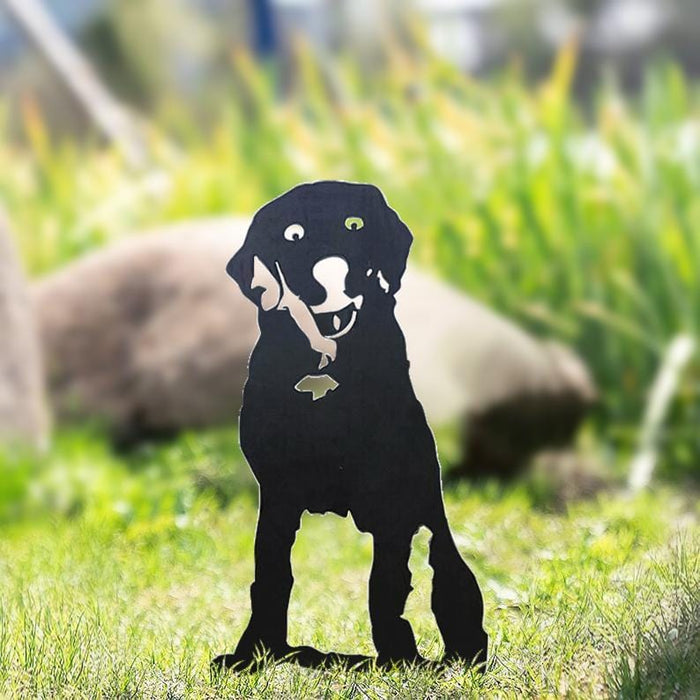 Metal Dog Silhouette Garden Ornament - SHIPPING IS INCLUDED IN THE PRICE OF THIS PRODUCT