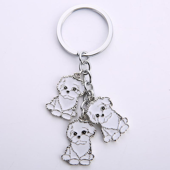 Little Creative Gifts Metal Key Ring Pet Dog Keychain Pendant - SHIPPING IS INCLUDED IN THE PRICE OF THIS PRODUCT