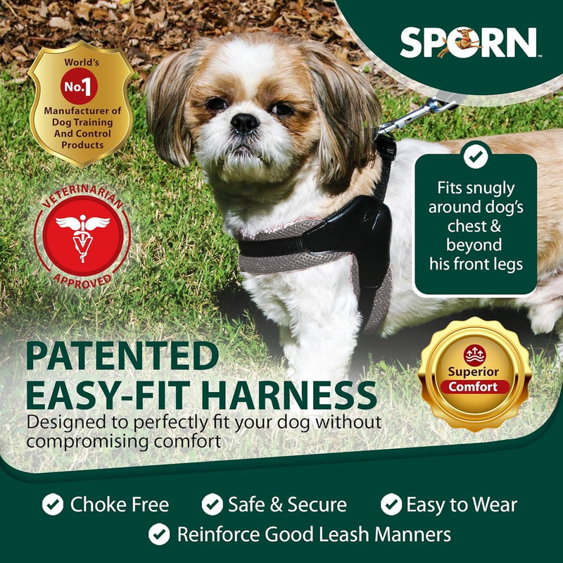 Sporn Easy Fit Dog Harness Gray Medium 19" to 25" Girth (49cm-66cm)