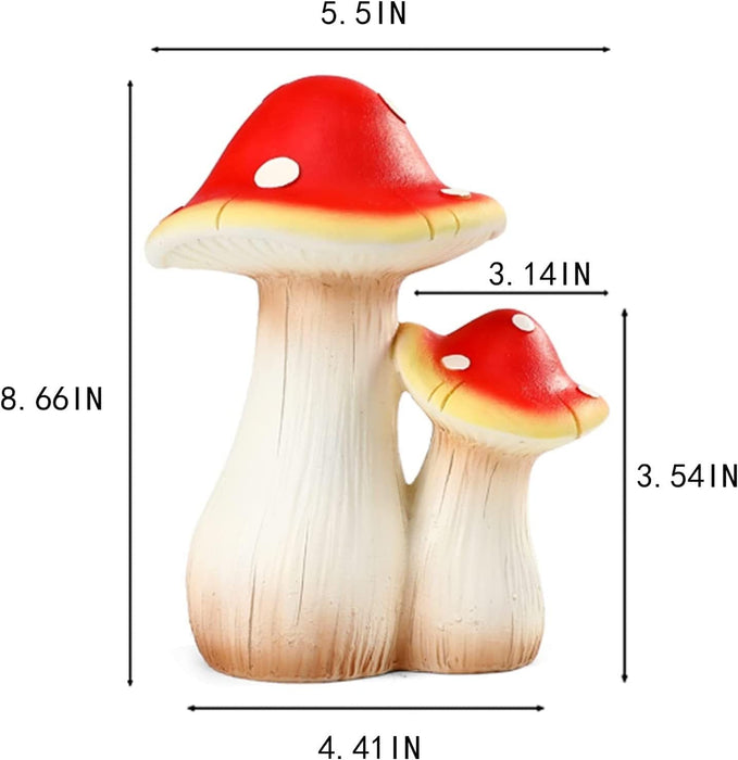 Adorno de resina para jardín en forma de hongo. EL ENVÍO ESTÁ INCLUIDO EN EL PRECIO DE ESTE PRODUCTO.