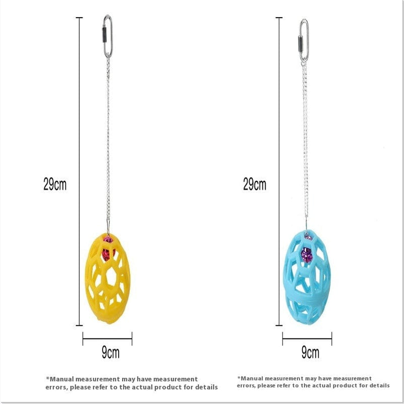 Parrot Hanging Bell Ball Bird Toy - SHIPPING IS INCLUDED IN THE PRICE OF THIS PRODUCT