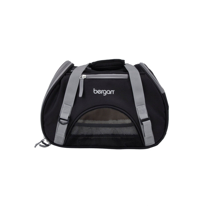 Bergan Pet Comfort Carrier Small Black / Brown 16" x 8" x 11"