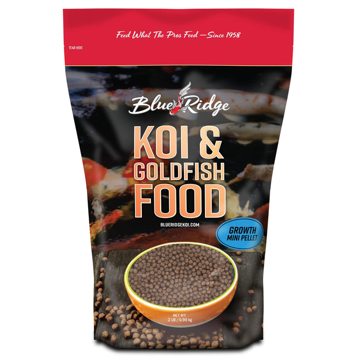 Blue Ridge Growth Formula Mini Pellet Koi Food   2 LB