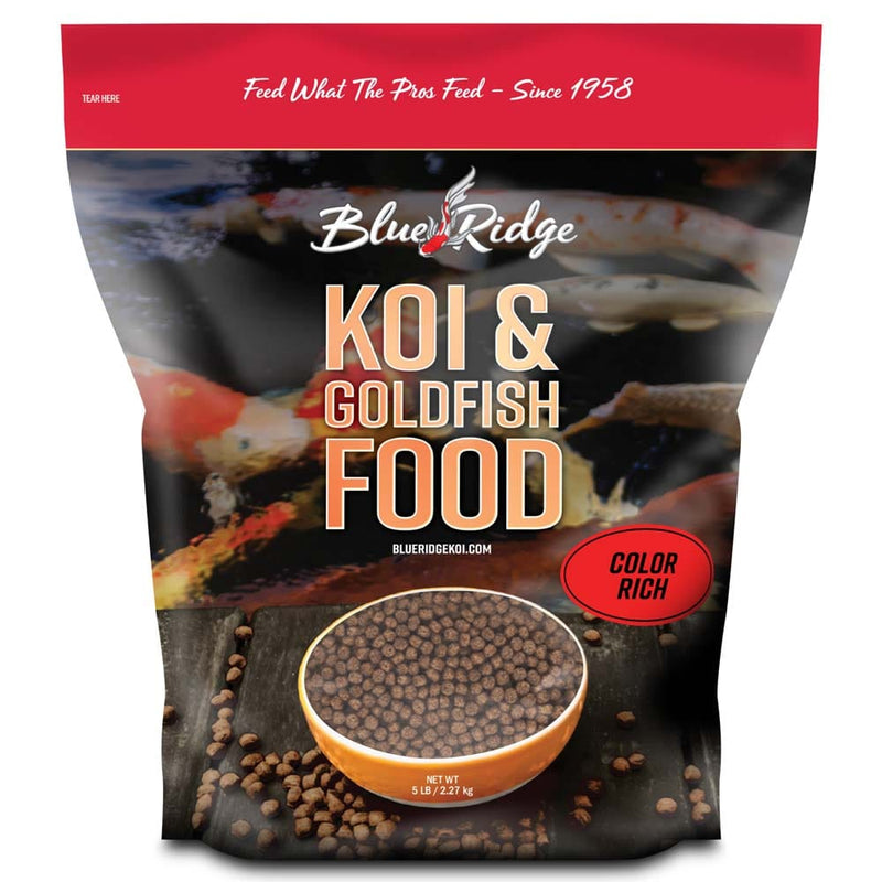 Blue Ridge Color Rich Koi Food  5 LB.