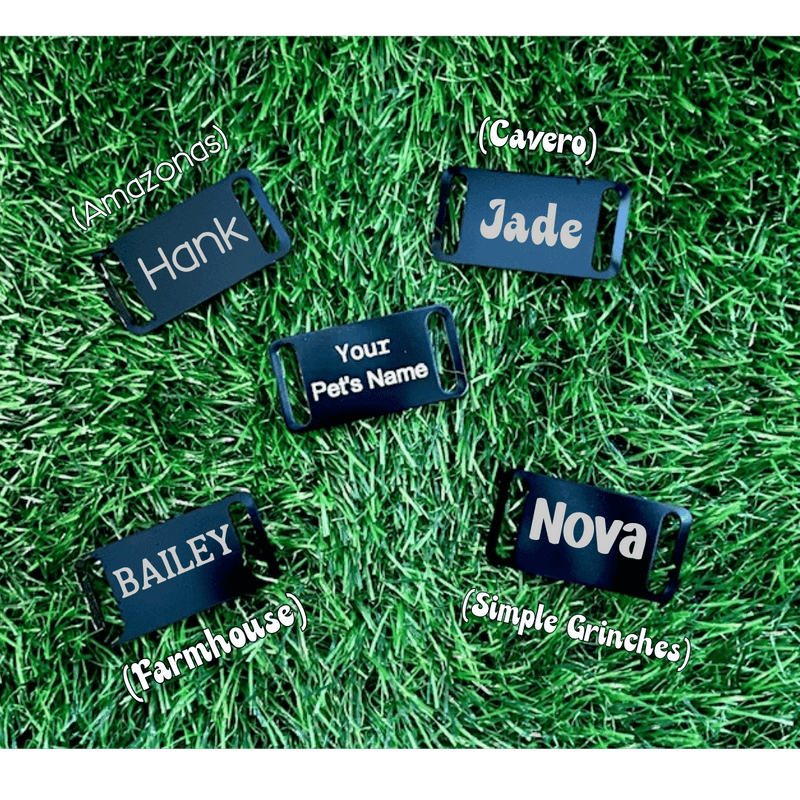 Metal Slide On Pet ID Tag Medium - Dog Tag- Free Engraving