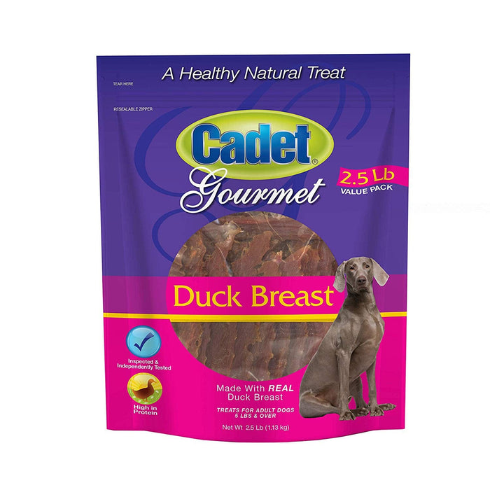 Cadet Premium Gourmet Duck Breast Treats 2.5 pounds