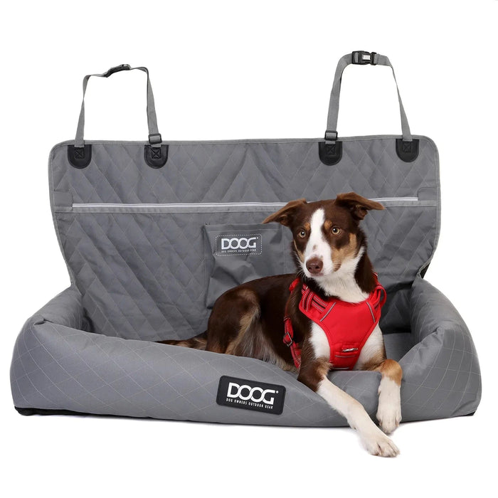 DOOG Pet Car Seat Large Grey 39.5" x 15.6"
