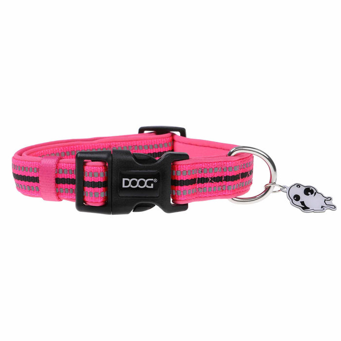 DOOG Neoprene Dog Collar Neon Pink