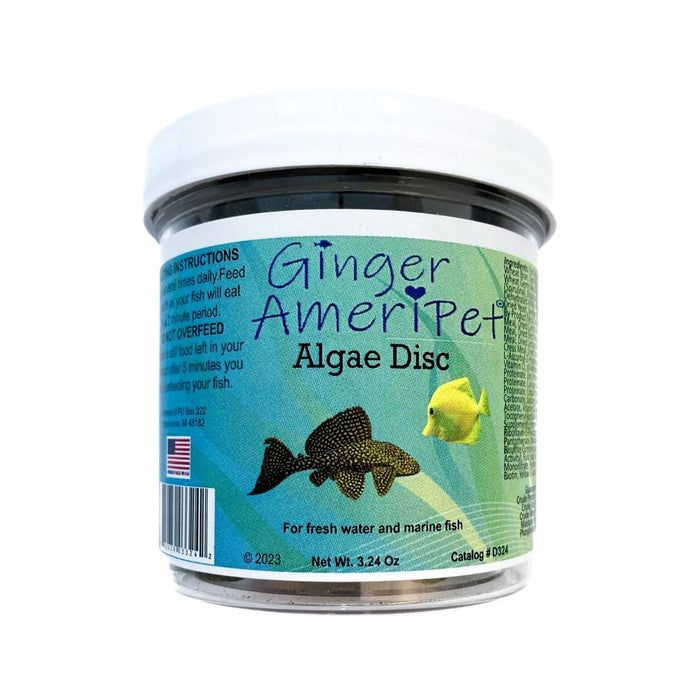 Aquarium Fish Food - Algae Discs -  3.24 oz