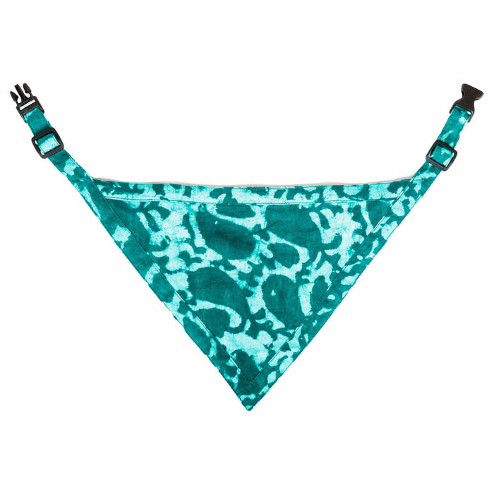 DGS Pet Products Unbugz-It Bandana Large Abstract Teal 13" x 8" x 0.1"