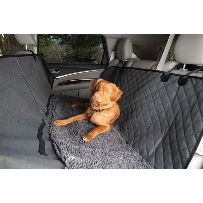 Funda para asiento de automóvil y hamaca 3 en 1 Dirty Dog de DGS Pet Products, gris frío, 54" x 61" x 2"