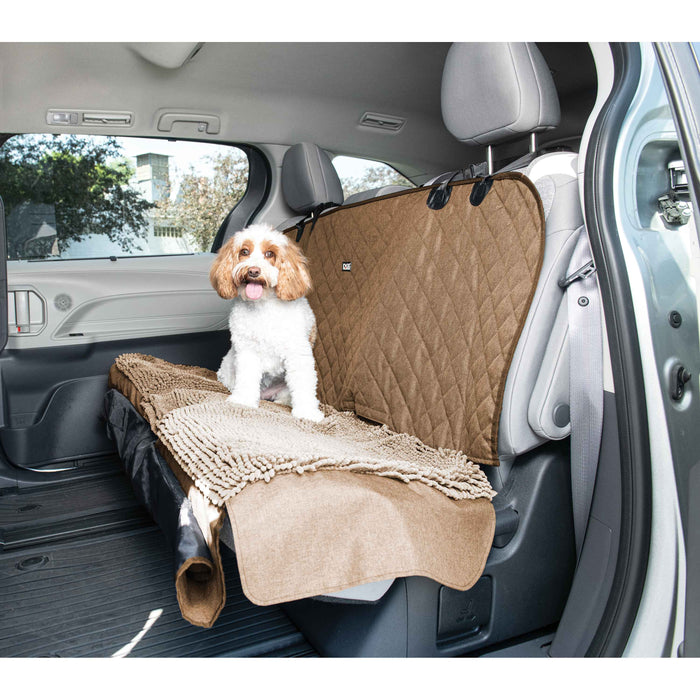 Funda para asiento de automóvil y hamaca 3 en 1 Dirty Dog de DGS Pet Products, color tostado, 54" x 61" x 2"