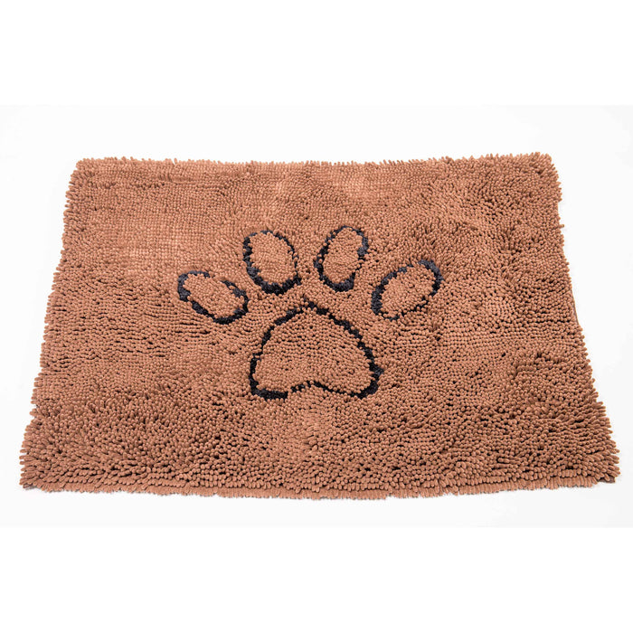 Felpudo para puerta de DGS Pet Products Dirty Dog, color marrón, tamaño pequeño, 23" x 16" x 2"