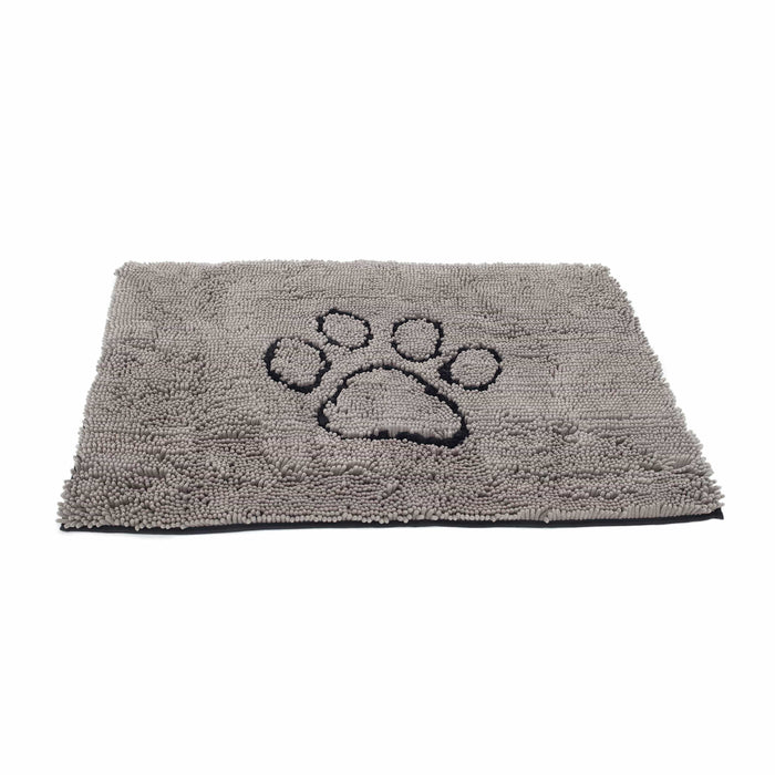 Felpudo para puerta de DGS Pet Products Dirty Dog, tamaño pequeño, gris, 23" x 16" x 2"