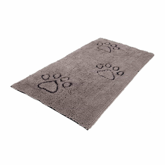 Felpudo para puerta de DGS Pet Products Dirty Dog, color gris, 60" x 30" x 2"